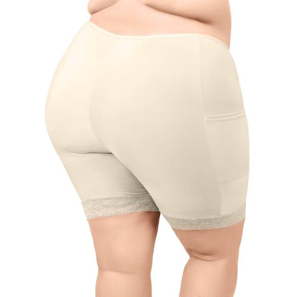 NEW UNDERSUMMERS cooling slipshort with 2 pockets in light beige - Picture 6 of 10